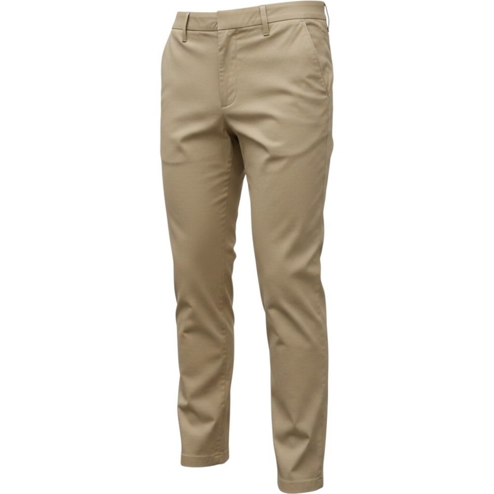 Lands End Lighthouse Khaki Chino Pants Womens 14P Mid Rise Straight Leg Tan‎ NEW